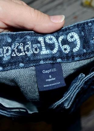 5 лет 110 см геп gap очень классные стильные фирменные джинсы узкачи скини горох3 фото