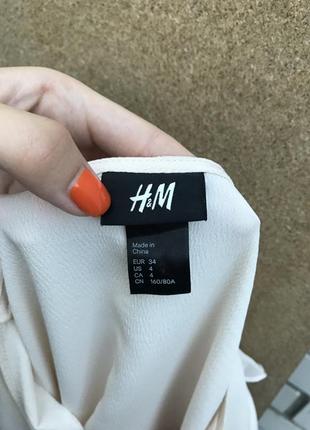 Шикарная,пудровая блуза,кофточка,туника ассиметр.воланами,рюшами,маленький размер h&m3 фото
