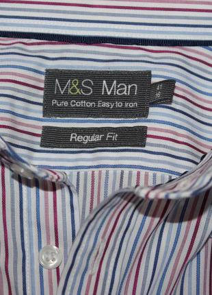 Фирменная рубашка m&s man4 фото