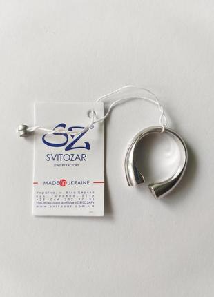 Серебрянное кольцо. серебро 925 проба. каблучка сердечки. с-образный дизайн.4 фото