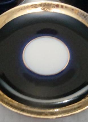 Чайный набор кобальт позолота фарфор ссср лфз №дк(3)6 фото
