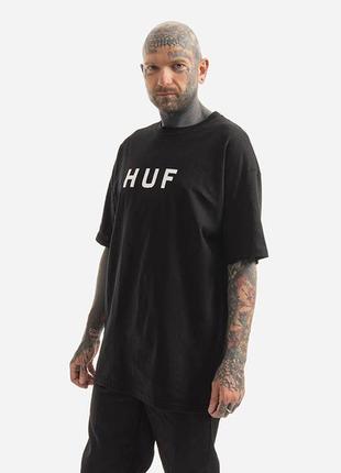 Футболка чоловіча huf essentials og logo t-shirt black