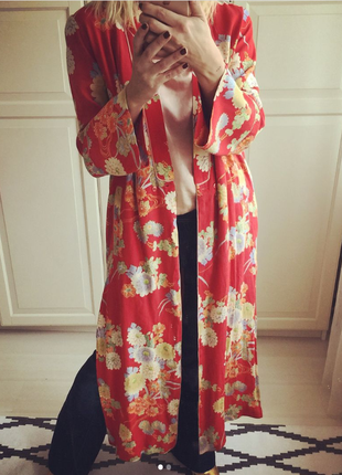 Накидка кимоно, стильный летний кардиган zara