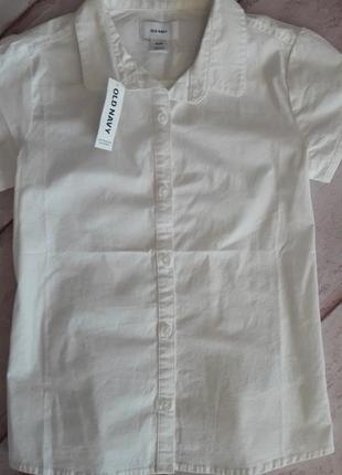 Рубашка блузка школьная oldnavy рр.l \10-12 лет2 фото