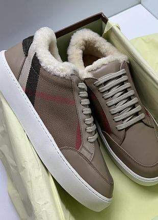 Кеди burberry зима