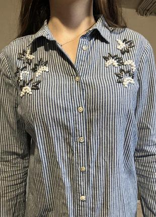 Рубашка-туника с бисером lc waikiki