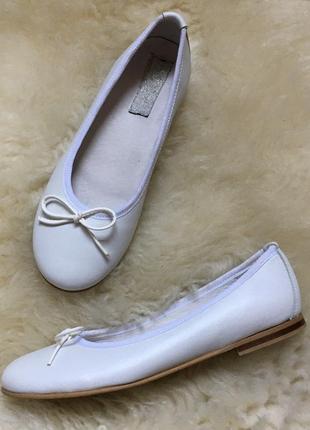 Белые туфельки балетки 35 размер