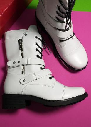 Carlos santana стильные белые высокие ботинки бренд оригинал из сша5 фото