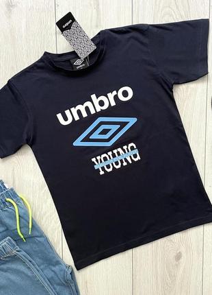 Синя бавовняна футболка для хлопчика umbro англія