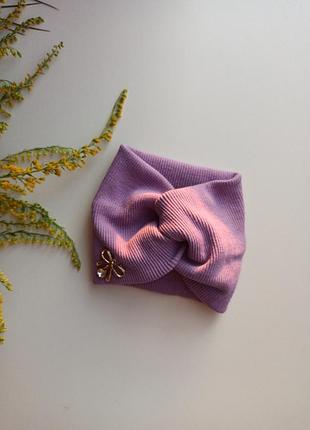 Дитяча пов'язаність язка на голову рубчик трикотажна пов'язаність язка