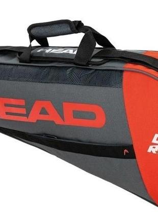 Теннисный чехол head core 3r pro anrd серый/красный (283-411an)1 фото