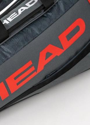 Теннисный чехол head core 3r pro anrd серый/красный (283-411an)2 фото