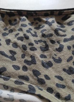 H&m бавовняні жіночі трусики сліпи труси хлопок леопард леопардові катоновые трусы женские слипы леопардовые военные військові камуфляж6 фото