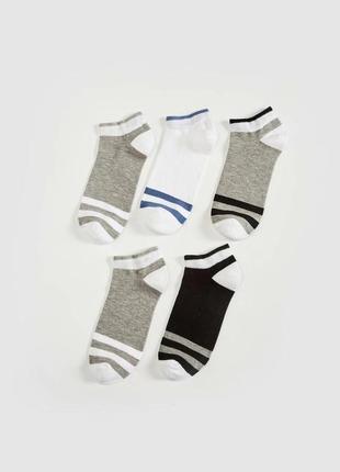 39-42/43-45 розмір нові фірмові спортивні чоловічі шкарпетки для кросівок комплект 5 пар lc waikiki