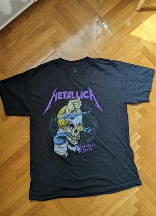 Футболка мерч metallica оверсайз
