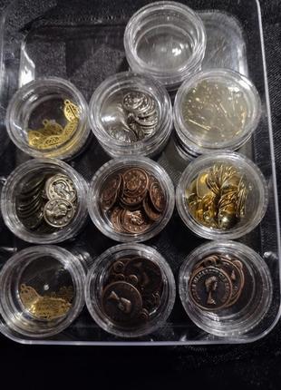 Набори декоративних елементів, монети метал5 фото
