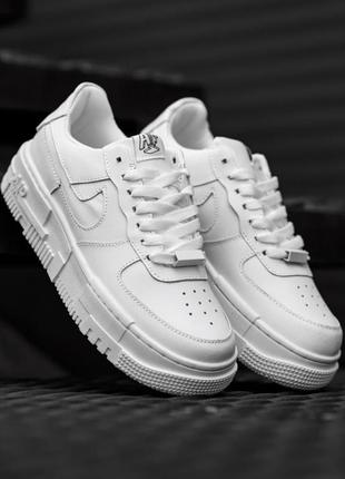 Кроссовки nike air force pixel white