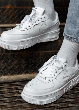 Кроссовки nike air force pixel white7 фото