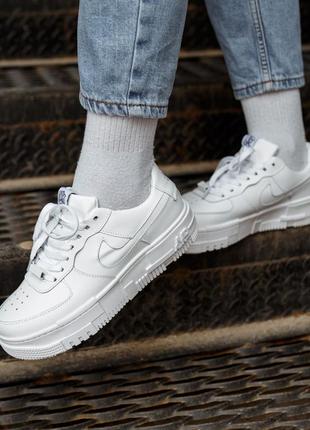 Кроссовки nike air force pixel white5 фото