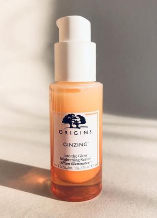 Origins ginzing into the glow brightening serum сироватка для сяйва шкіри