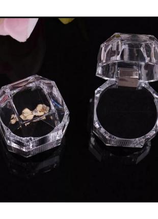Шкатулка для каблучки сережок пiдвiски кулону коробочка для ювелирных изделий сережек кольца1 фото