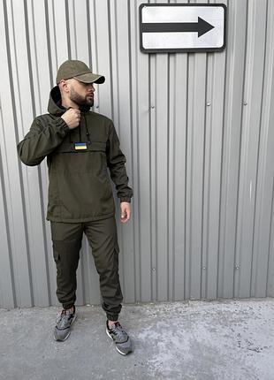 Комплект хакі з липучкою + штани