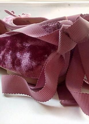 Стильные велюровые балетки marks&spencer. 2
