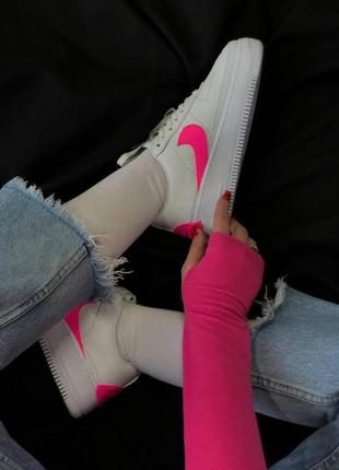 Жіночі кросівки nike air force jester white pink / кросівки найк білі з рожевим4 фото