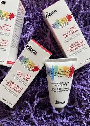 Антивіковий зволожуючий крем для обличчя dr.brandt triple antioxidant face cream2 фото