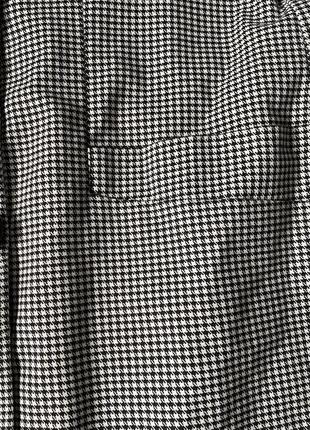 Удлиненный жакет пиджак в гусиную лапку в стиле zara7 фото