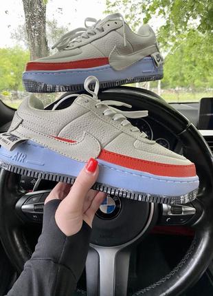 Жіночі кросівки nike air force jester white red blue / кросівки найк2 фото