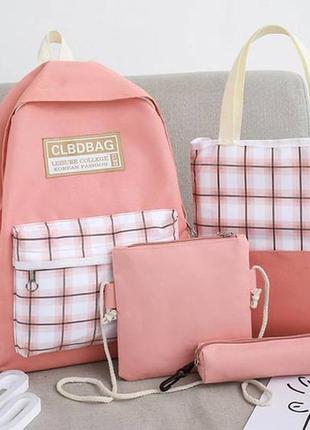 Большой школьный набор 4в1 рюкзак, сумка, косметичка, пенал8 фото