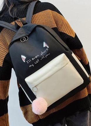 Стильний комплект для дівчаток 4 в 1 рюкзак, сумка, косметичка і пенал9 фото