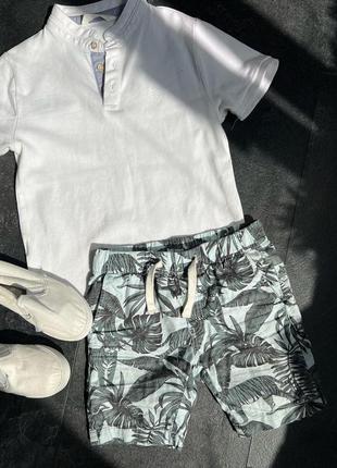 Дуже стильові  шорти h&m в тропічний принт3 фото