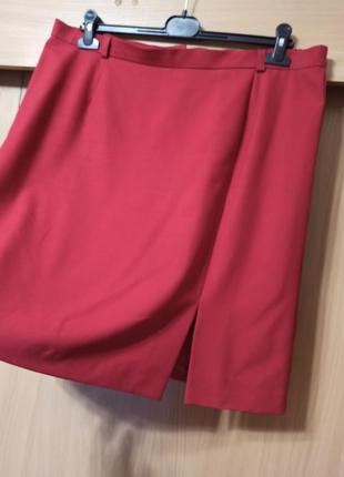 Красная юбка 50-523 фото