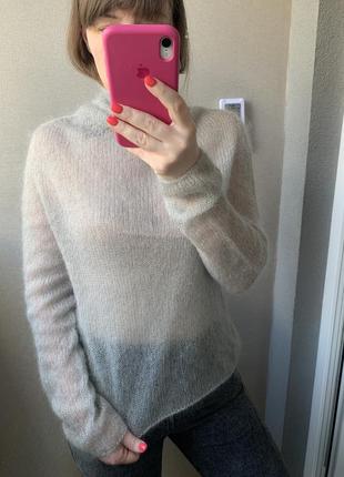 Свитер из итальянского мохера на шелке