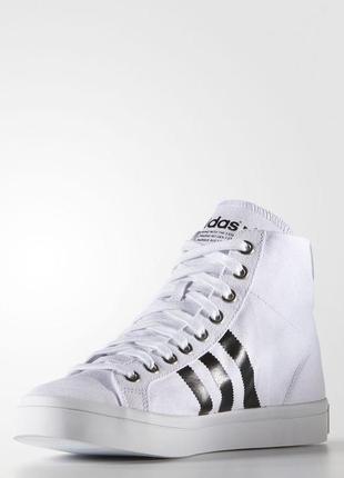 Кеди adidas courtvantage mid white / black (s78792)1 фото