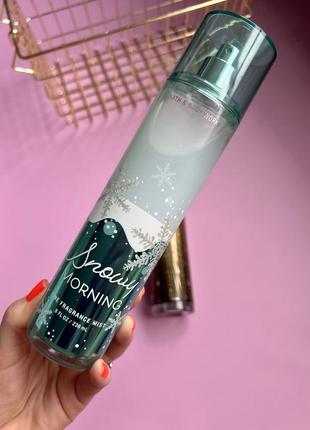 Мист snowy morning bath body works