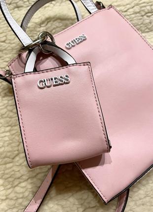 Сумка Venus guess picnic mini tote pink оригінал