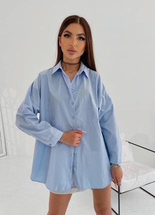 Сорочка жіноча бавовна базова туреччина 2 кольори подовжена4 фото