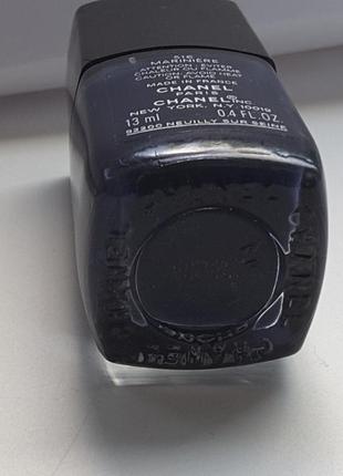 Chanel le vernis 516, синій,стійкий лак для нігтів, 13 ml, франція3 фото