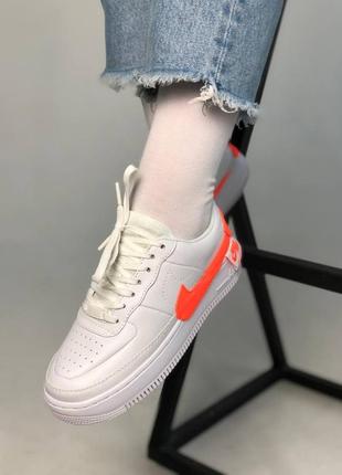 Жіночі кросівки nike air force jester white orange5 фото