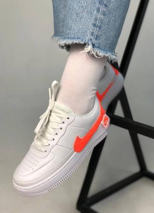 Жіночі кросівки nike air force jester white orange1 фото