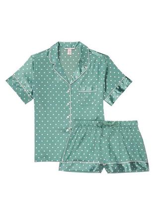 Сатиновая пижама виктория сикрет victoria’s secret vs  піжама вікторія сікрет сатин2 фото