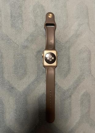 Apple watch series 2 42mm aluminum case ion-x glass ceramic back gps w4 фото