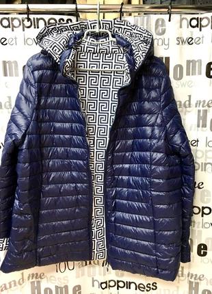 Куртка демисезонная, двухсторонняя, синяя. италия размер 50-564 фото