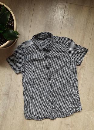 Рубашка сорочка шведка для мальчика в школу школьная одежда george