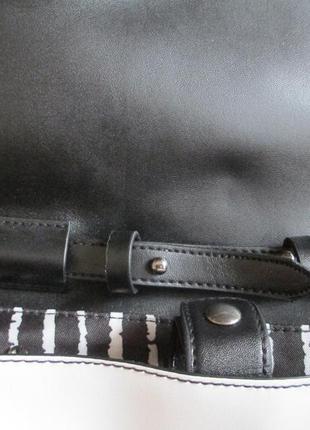 Чорно-біла сумка крос-боді promod з вушками6 фото