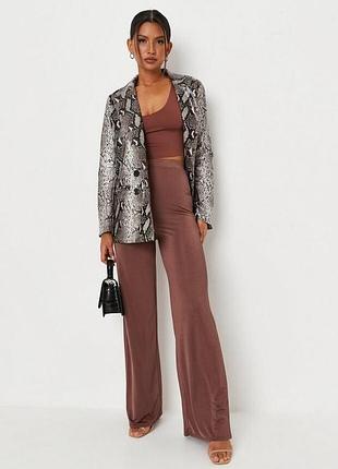 Широкі палаццо штани шоколадного кольору / штаны широкие масло