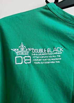 Мужская футболка хлопок double black  италия оригинал5 фото